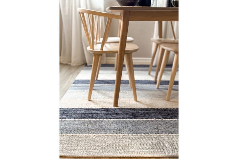 Garnmatta Båstad - 140x200 cm, Blå - Textil & mattor - Matta - Modern matta - Bomullsmatta