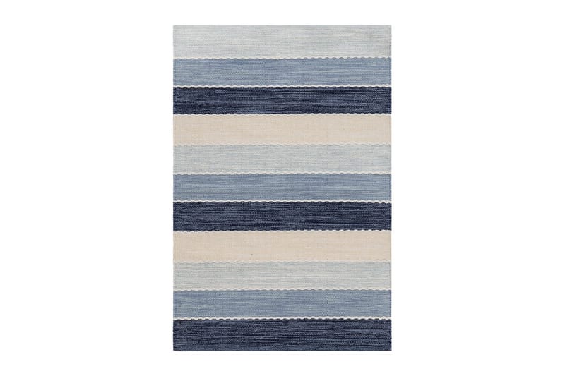 Garnmatta Båstad - 140x200 cm, Blå - Textil & mattor - Matta - Modern matta - Bomullsmatta