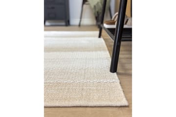 Garnmatta Båstad - 140x200 cm, Creme - Textil & mattor - Matta - Modern matta - Bomullsmatta