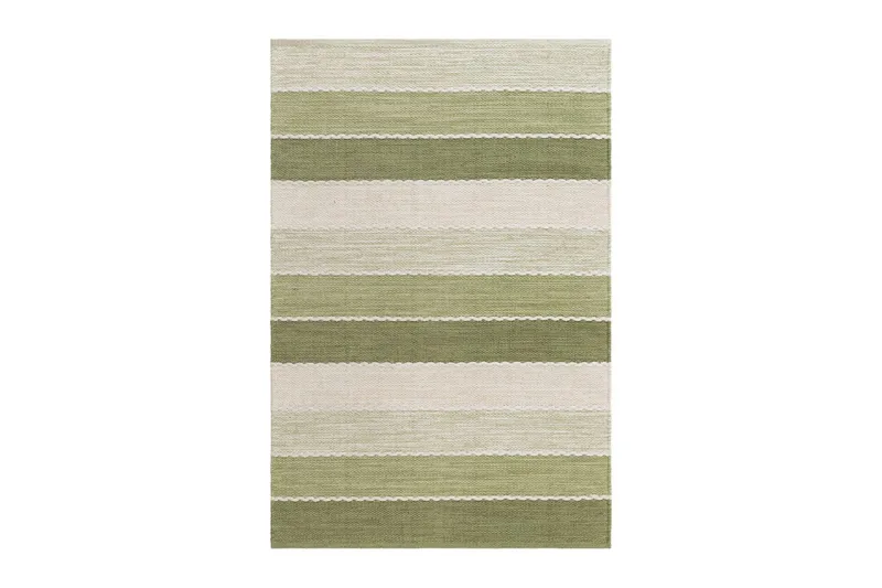 Garnmatta Båstad - 140x200 cm, Grön - Textil & mattor - Matta - Modern matta - Bomullsmatta
