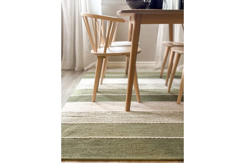 Garnmatta Båstad - 140x200 cm, Grön - Textil & mattor - Matta - Modern matta - Bomullsmatta