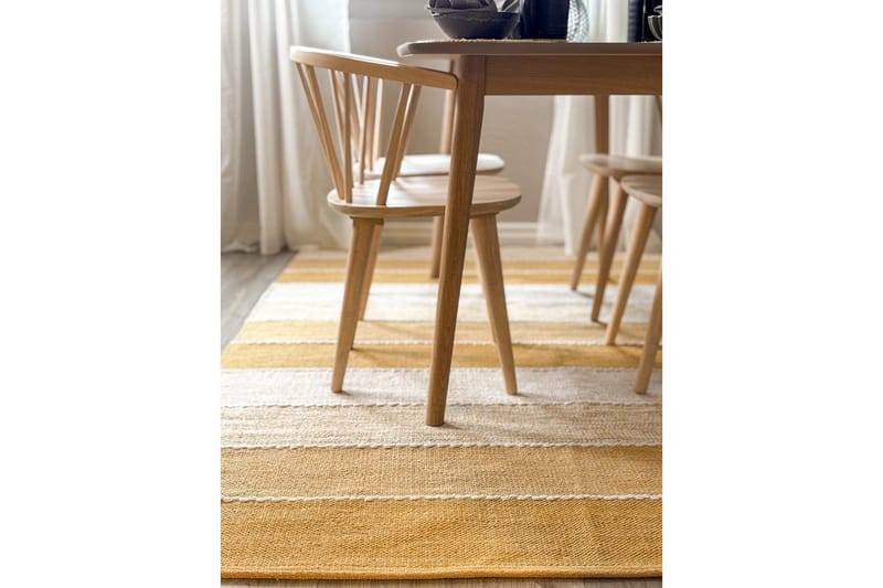 Garnmatta Båstad - 140x200 cm, Gul - Textil & mattor - Matta - Modern matta - Bomullsmatta