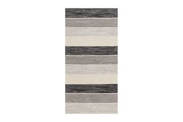 Garnmatta Båstad - 140x200 cm, Svart - Textil & mattor - Matta - Modern matta - Bomullsmatta