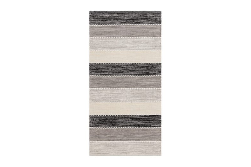 Garnmatta Båstad - 140x200 cm, Svart - Textil & mattor - Matta - Modern matta - Bomullsmatta