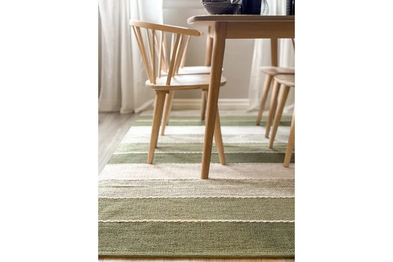 Garnmatta Båstad - 160x230 cm, Grön - Textil & mattor - Matta - Modern matta - Bomullsmatta