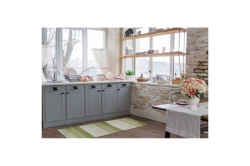 Garnmatta Båstad - 75x150 cm, Grön - Textil & mattor - Matta - Modern matta - Bomullsmatta