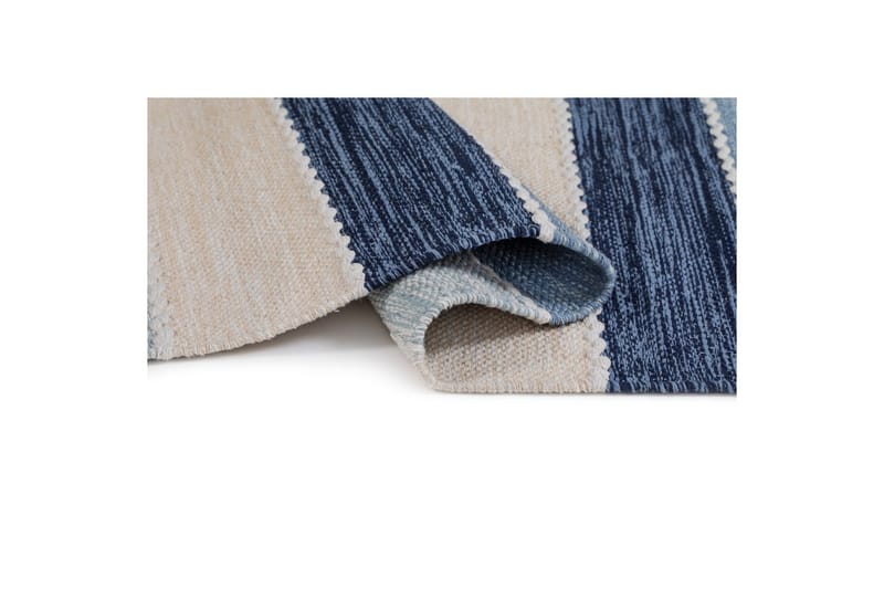 Garnmatta Båstad - 75x280 cm, Blå - Textil & mattor - Matta - Modern matta - Bomullsmatta