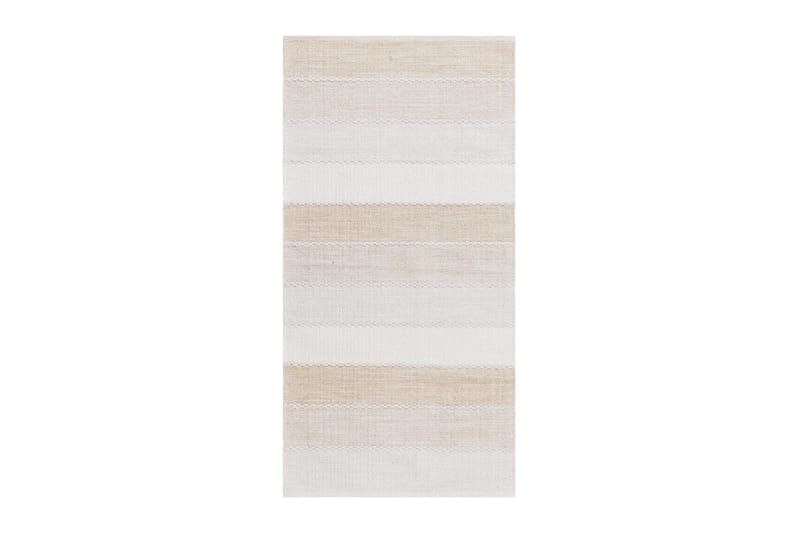 Garnmatta Båstad - 75x280 cm, Creme - Textil & mattor - Matta - Modern matta - Bomullsmatta