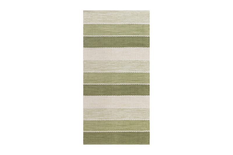 Garnmatta Båstad - 75x280 cm, Grön - Textil & mattor - Matta - Modern matta - Bomullsmatta