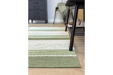 Garnmatta Båstad - 75x280 cm, Grön - Textil & mattor - Matta - Modern matta - Bomullsmatta