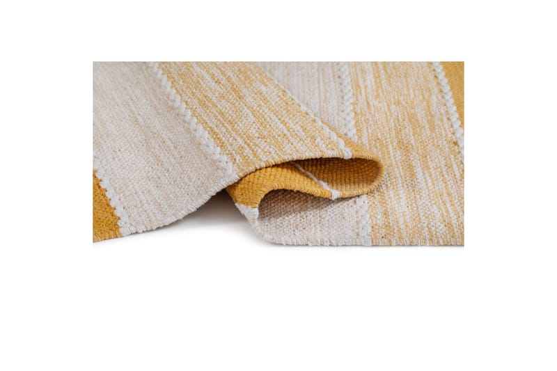 Garnmatta Båstad - 75x280 cm, Gul - Textil & mattor - Matta - Modern matta - Bomullsmatta