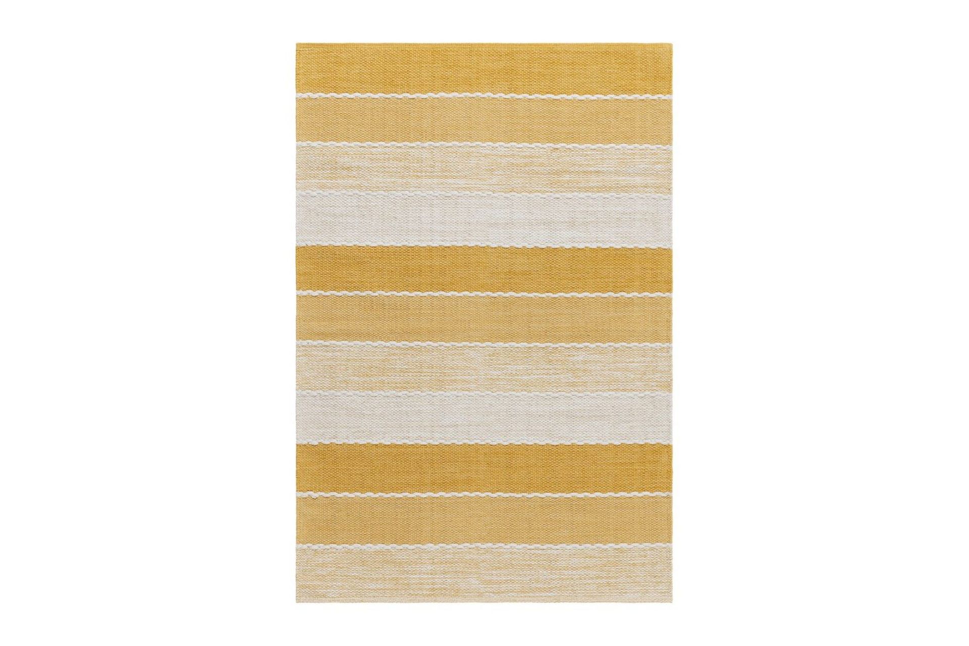garnmatta båstad - 140x200 cm, gul