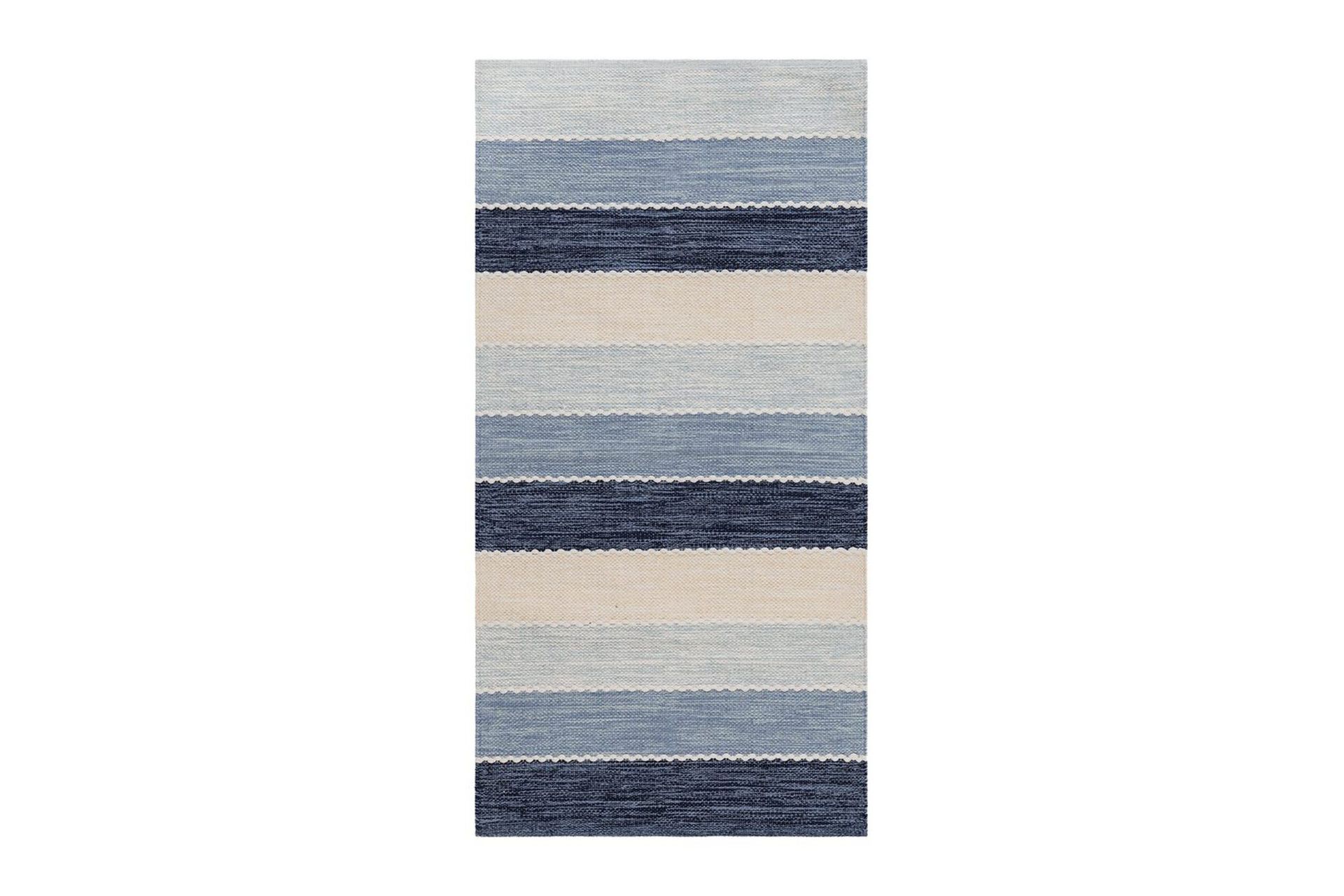 Garnmatta B&aring;stad - 75x280 cm, Bl&aring;