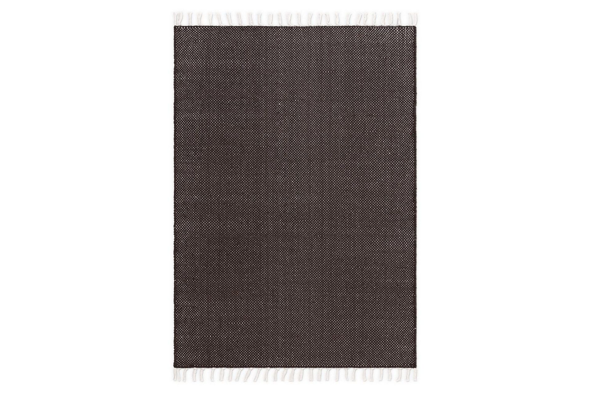 Garnmatta Line - 130x190 cm, Choklad