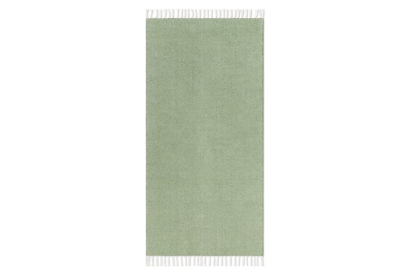 Garnmatta Line - 130x190 cm, Grön - Textil & mattor - Matta - Modern matta - Bomullsmatta