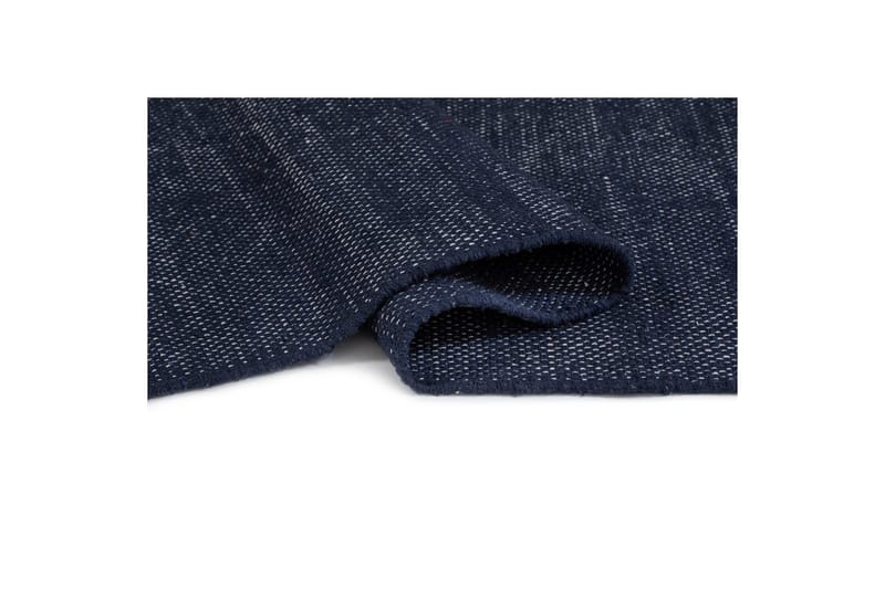 Garnmatta Line - 130x190 cm, Marinblå - Textil & mattor - Matta - Modern matta - Bomullsmatta