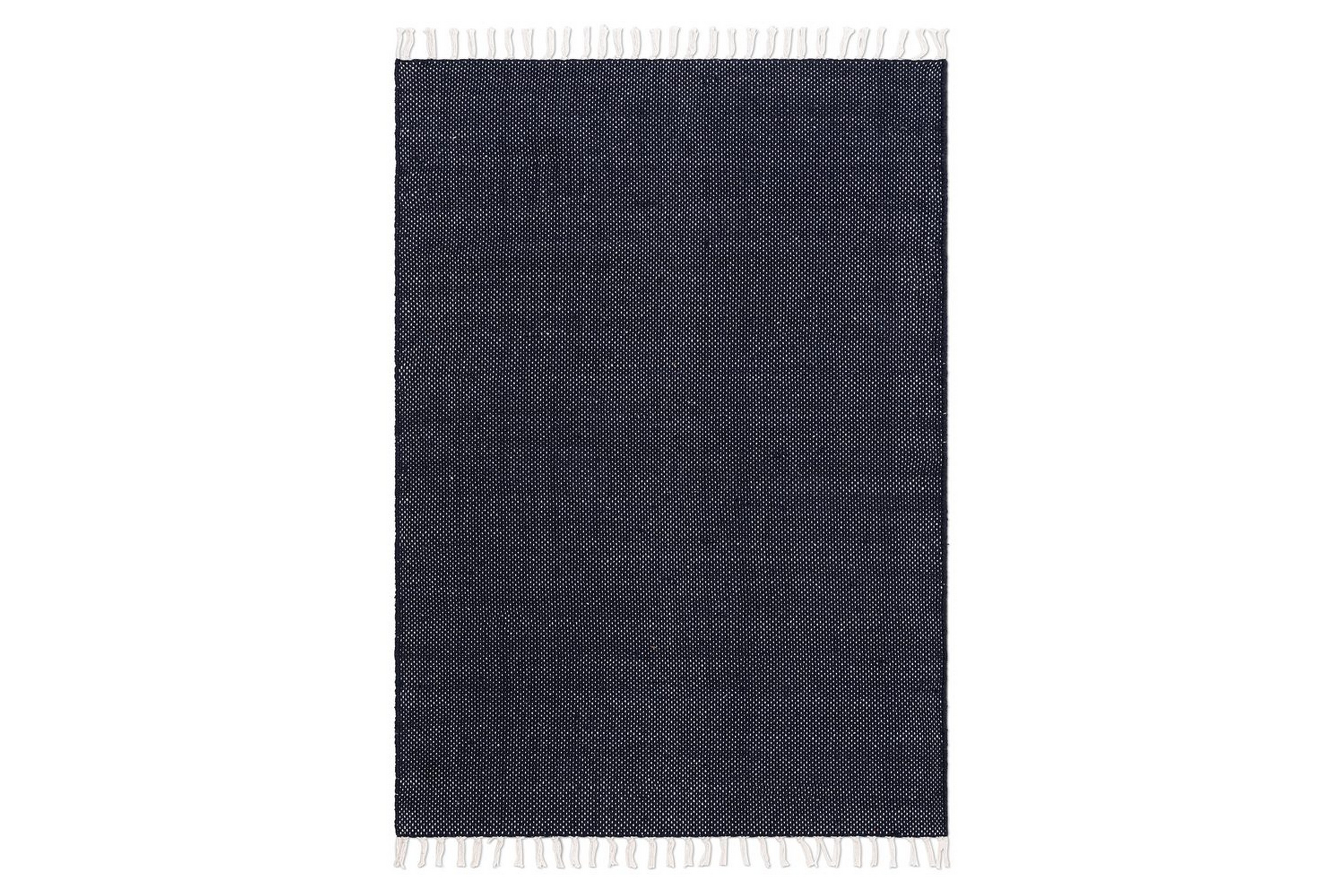 garnmatta line - 130x190 cm, marinblå