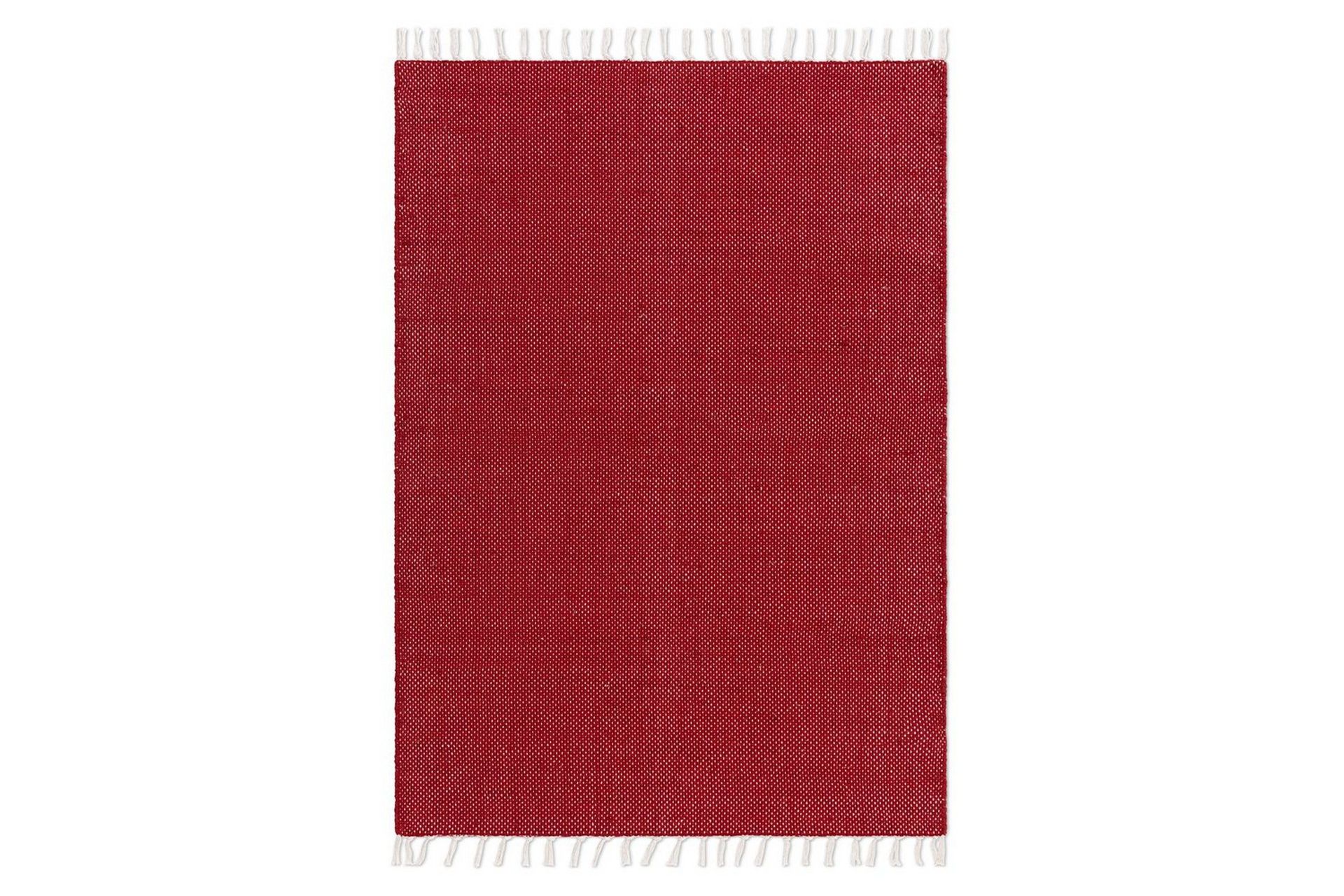 Garnmatta Line - 130x190 cm, R&ouml;d