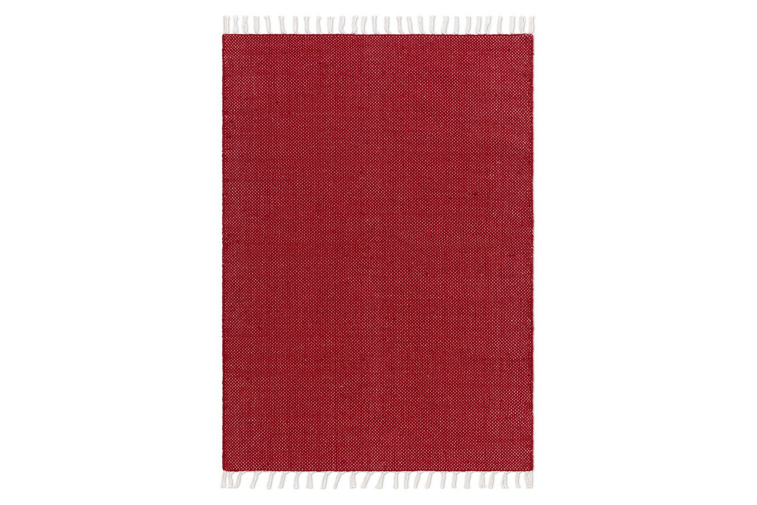 garnmatta line - 130x190 cm, röd