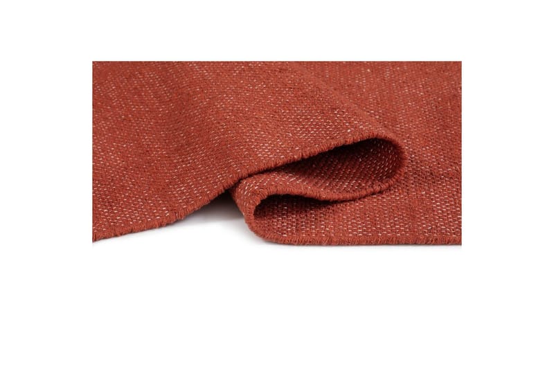 Garnmatta Line - 130x190 cm, Terracotta - Textil & mattor - Matta - Modern matta - Bomullsmatta