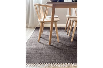 Garnmatta Line - 160x230 cm, Choklad - Textil & mattor - Matta - Modern matta - Bomullsmatta