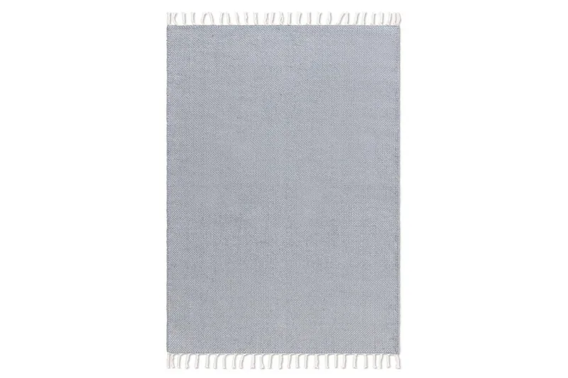 Garnmatta Line - 160x230 cm, Duvblå - Textil & mattor - Matta - Modern matta - Bomullsmatta
