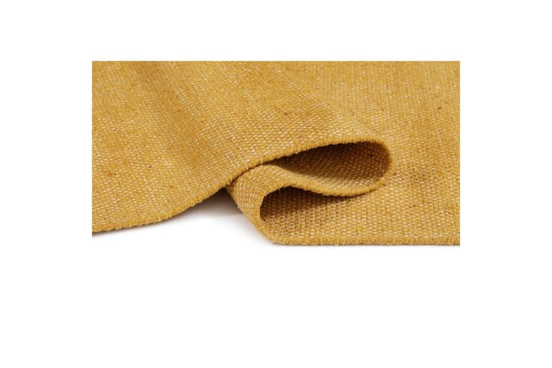 Garnmatta Line - 160x230 cm, Gul - Textil & mattor - Matta - Modern matta - Bomullsmatta