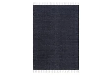 Garnmatta Line - 160x230 cm, Marinblå - Textil & mattor - Matta - Modern matta - Bomullsmatta