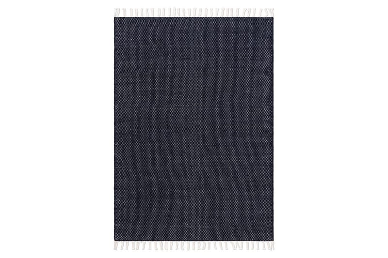 Garnmatta Line - 160x230 cm, Marinblå - Textil & mattor - Matta - Modern matta - Bomullsmatta