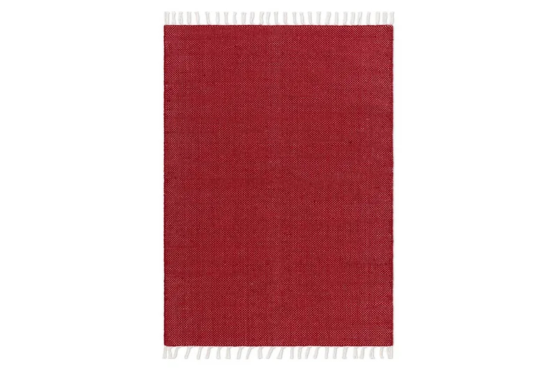 Garnmatta Line, 160x230 cm, Röd