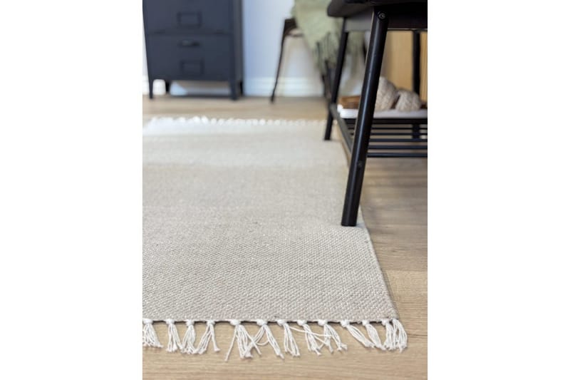 Garnmatta Line - 200x300 cm, Greige - Textil & mattor - Matta - Modern matta - Bomullsmatta