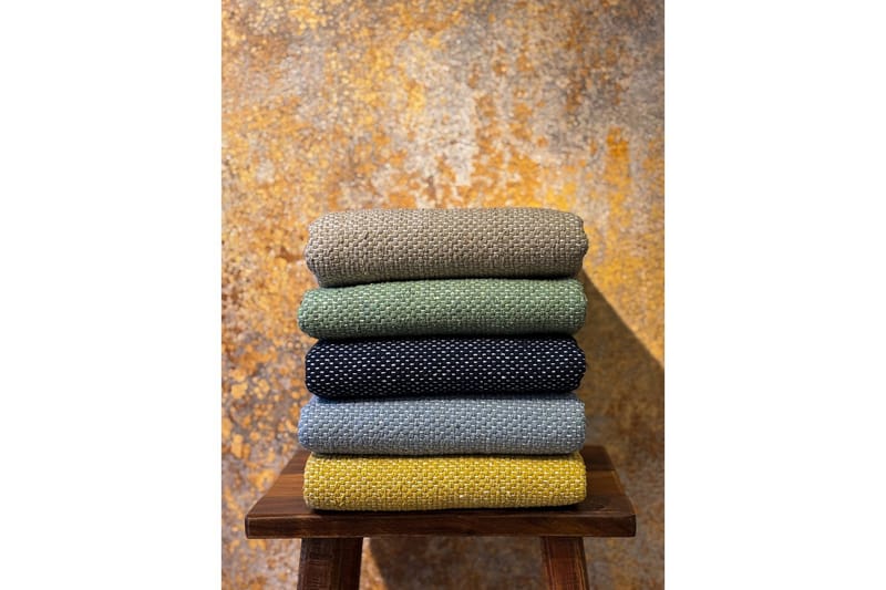 Garnmatta Line - 200x300 cm, Marinblå - Textil & mattor - Matta - Modern matta - Bomullsmatta
