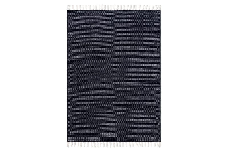 Garnmatta Line - 200x300 cm, Marinblå - Textil & mattor - Matta - Modern matta - Bomullsmatta
