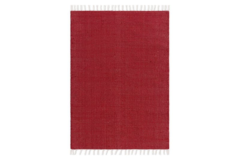 Garnmatta Line - 200x300 cm, Röd - Textil & mattor - Matta - Modern matta - Bomullsmatta