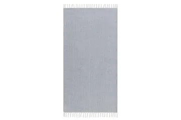 Garnmatta Line - 75x220 cm, Duvblå - Textil & mattor - Matta - Modern matta - Bomullsmatta