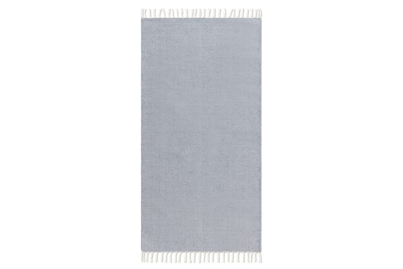 Garnmatta Line - 75x220 cm, Duvblå - Textil & mattor - Matta - Modern matta - Bomullsmatta