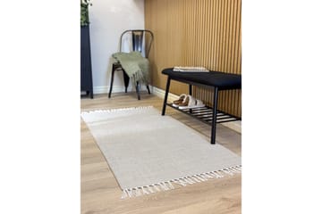 Garnmatta Line - 75x220 cm, Greige - Textil & mattor - Matta - Modern matta - Bomullsmatta