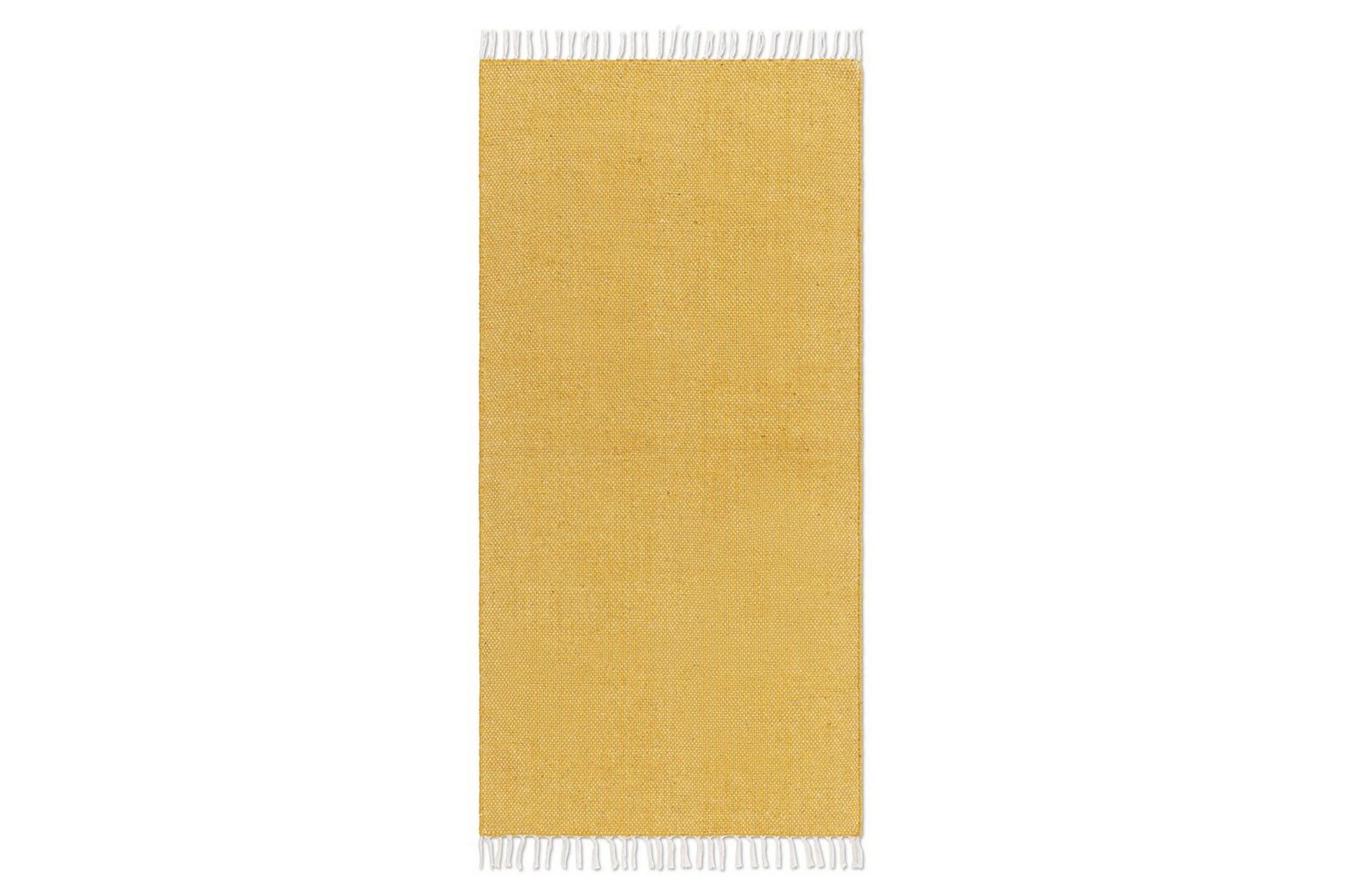 Garnmatta Line - 75x220 cm, Gul