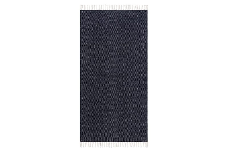 Garnmatta Line - 75x220 cm, Marinblå - Textil & mattor - Matta - Modern matta - Bomullsmatta