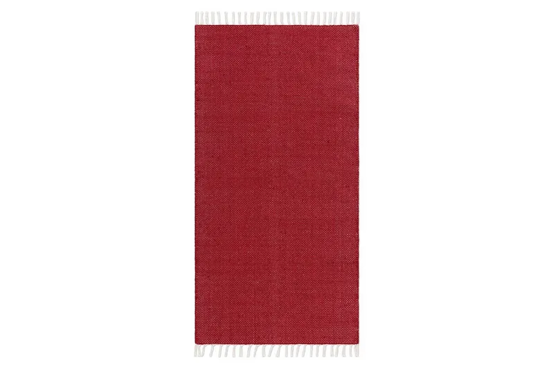 Garnmatta Line - 75x220 cm, Röd - Textil & mattor - Matta - Modern matta - Bomullsmatta