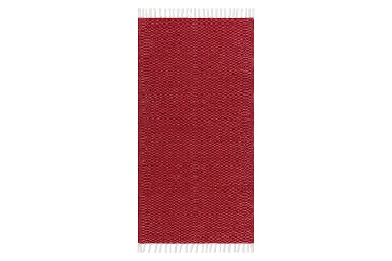 Garnmatta Line - 75x220 cm, Röd - Textil & mattor - Matta - Modern matta - Bomullsmatta