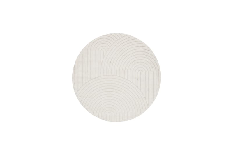Genova Zen Wiltonmatta 160 cm Rund, Vit