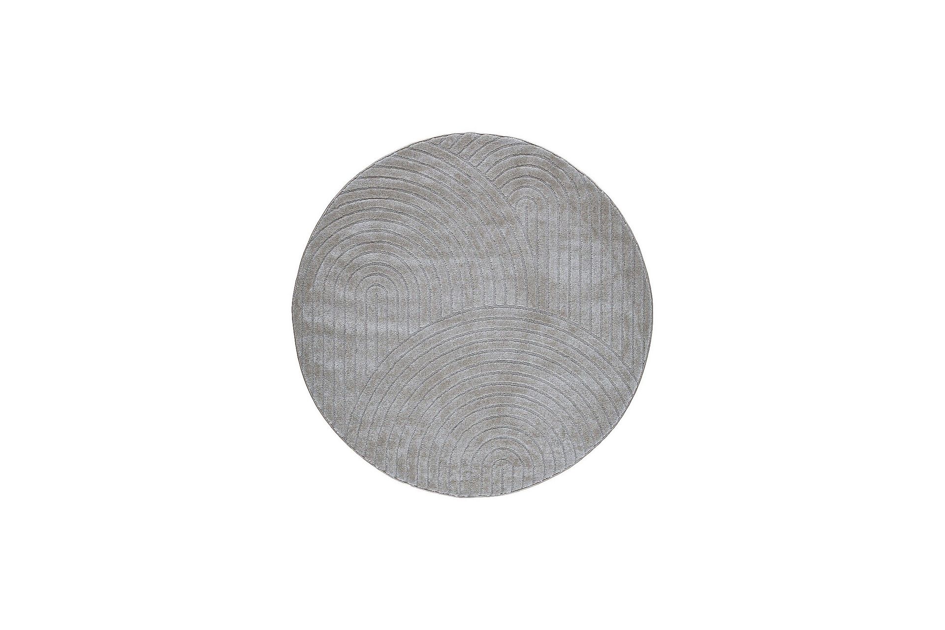 Genova Zen Wiltonmatta 160x160 cm Rund - Gr&aring;