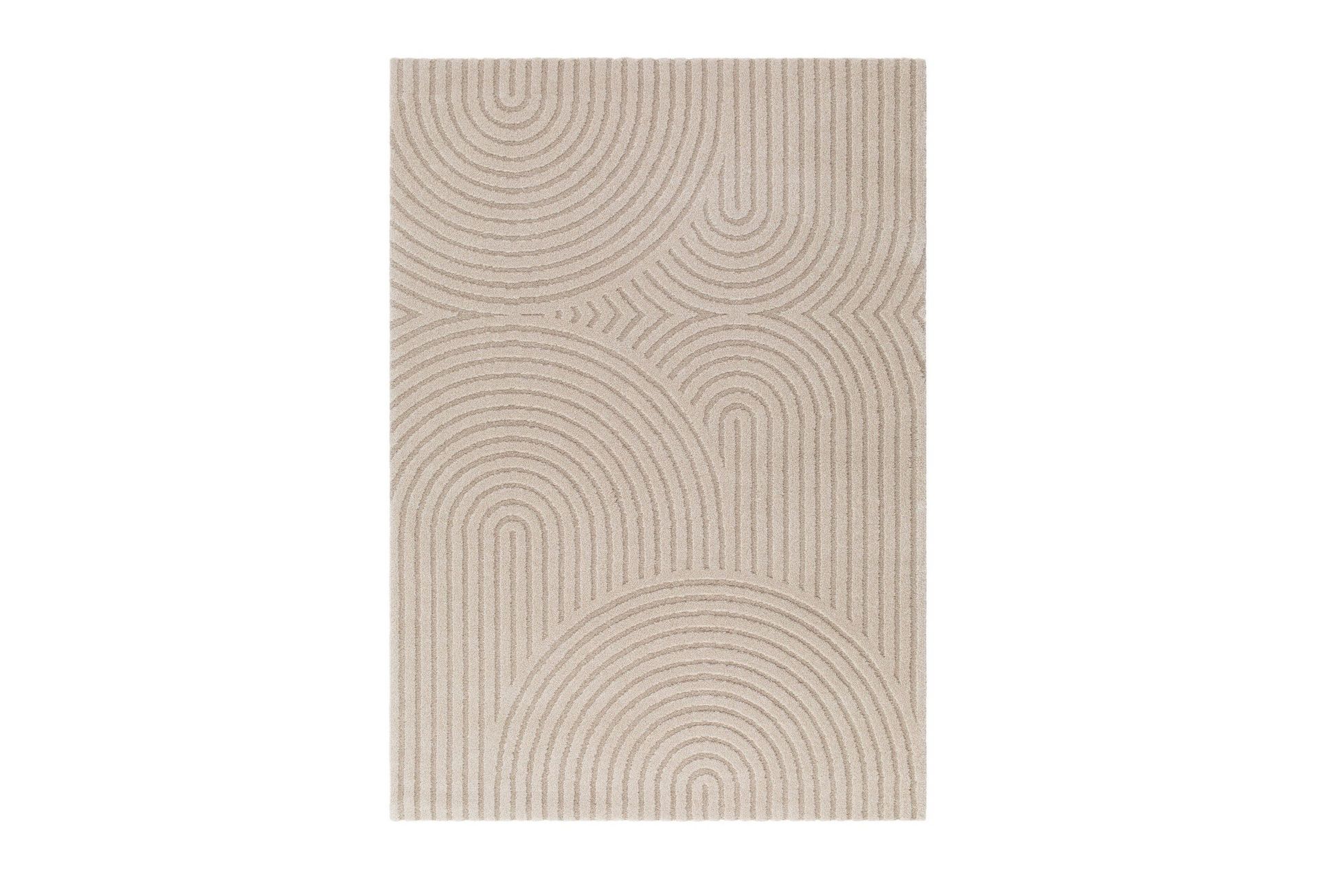 Genova Zen Wiltonmatta 160x230 cm Rektangul&auml;r - Linne