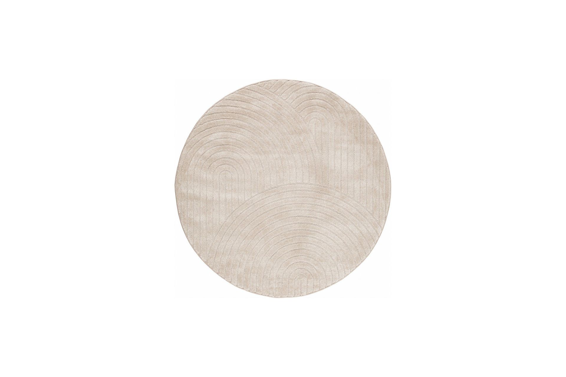 Genova Zen Wiltonmatta 200 cm Rund - Beige