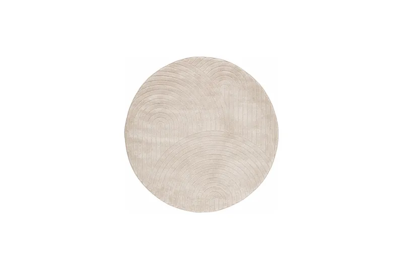 Genova Zen Wiltonmatta 240 cm Rund, Beige