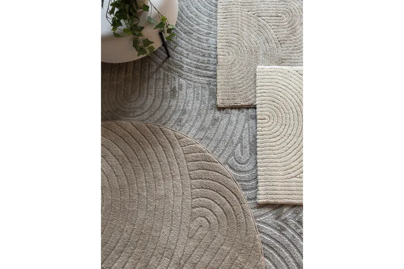 Genova Zen Wiltonmatta 280x380 cm Rektangulär - Grå - Textil & mattor - Matta - Modern matta - Friezematta