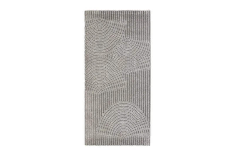 Genova Zen Wiltonmatta 80x150 cm Rektangulär, Grå