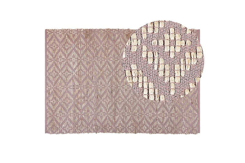 Gerze Bomullsmatta 140x200 cm - Rosa - Textil & mattor - Matta - Modern matta - Bomullsmatta