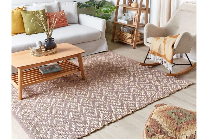 Gerze Bomullsmatta 140x200 cm - Rosa - Textil & mattor - Matta - Modern matta - Bomullsmatta